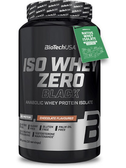 Biotech USA ISO Whey Zero Black Chocolate Πρωτεΐνη Ορού Γάλακτος Γράμμωσης Χωρίς Λακτόζη & Γλουτένη 908gr
