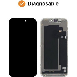 RJ Diagnosable SOFT OLED Οθόνη LCD με Μηχανισμό Αφής για iPhone 17 Pro Max Μαύρο