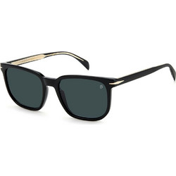 David Beckham DB1076/S 807/KU Ανδρικά Γυαλιά Ηλίου Τετράγωνα Κοκάλινα Μαύρα με Γκρι Polarized Φακό