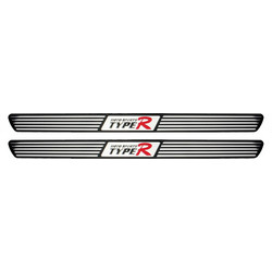 Διακοσμητικά Εσωτερικά Μασπιέ Πόρτας Universal 58cm Type-R Μαύρο / Χρώμιο 2 Τεμάχια