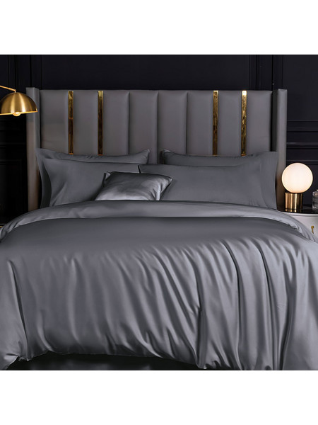 Ζεύγος Μαξιλαροθήκες 50x70 Oxford Rythmos Bamboo- Σκούρο Γκρι