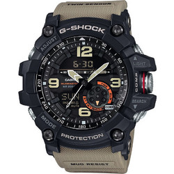 Casio G-Shock Mudmaster Ανδρικό Ρολόι Χρονογράφος με Μπεζ Καουτσούκ Λουράκι GG-1000-1A5ER