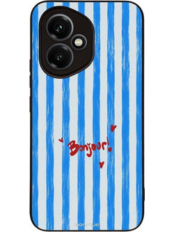 Sonique Stripe Stories Series Θήκη (Honor 400 5G) με Σχέδιο «Bonjour Blue»