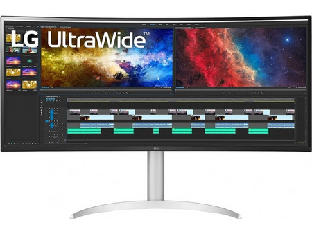 LG 38BQ85C-W Ultrawide IPS HDR Curved Smart Monitor 37.5" 3840x1600 QHD 60Hz 5ms
