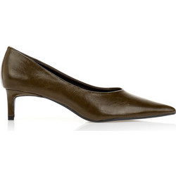 Γόβες λαδί μυτερές kitty heel