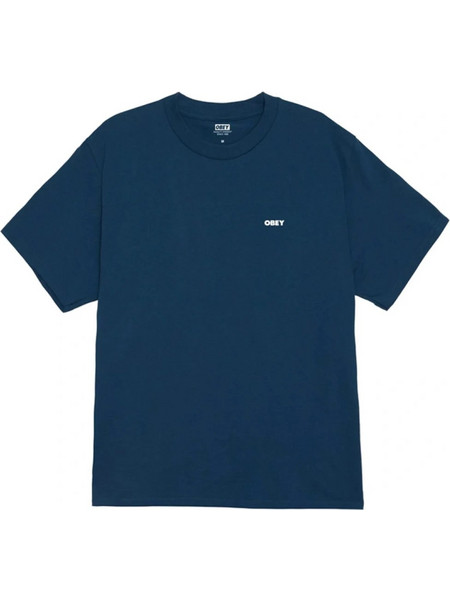 Obey Always Watching Ανδρική Κοντομάνικη Μπλούζα Cotton Relaxed Fit - Harbor Blue 165264344-HRB