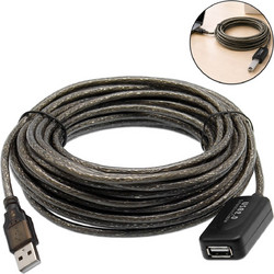 Καλώδιο Επέκτασης USB-A Αρσενικό σε USB-A Θηλυκό 10m Γκρι Q-T05B Andowl