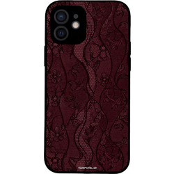 Sonique Diva Series Θήκη Βουργουνδί Δαντέλα (iPhone 12)