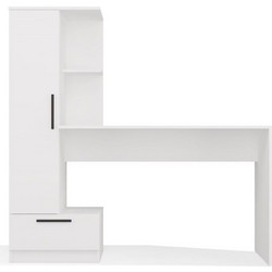 Topeshop Cosmo Σετ Γραφείο με Βιβλιοθήκη Λευκό M-MP-ZB-CSM-1-BIA
