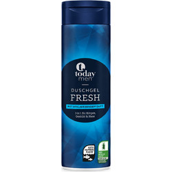 Today Men Duschgel Fresh - Ανδρικό Αφρόλουτρο 3-in-1 με Δροσερό Άρωμα 300ml