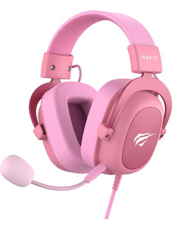 Havit H2002d Gaming Headset Over Ear Pink