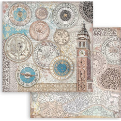 Stamperia Χαρτί Scrapbooking 30,5X30,5cm Διπλής Όψης Venice City of Art bell tower