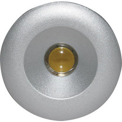 LED Spot 1W Γκρι Χωνευτό Λευκό Ψυχρό 6400k 45 3.2V 350mA - για Βιτρίνες, Ράφια & Διακοσμητικό Φωτισμό