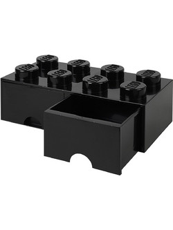 Lego Storage 8-Stud Brick Drawer Black για 3+ Ετών