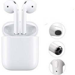 Ακουστικά handsfree Bluetooth i17 TWS με λευκή θήκη φόρτισης
