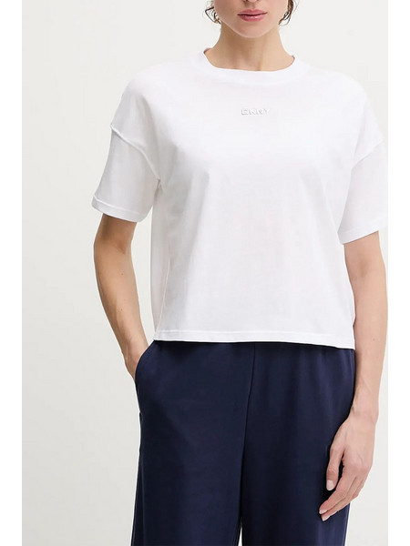 DKNY DP6T1662 LOGO ΜΠΛΟΥΖΑΚΙ ΚΟΝΤΟΜΑΝΙΚΟ DKNY DP6T1662-0091 White