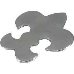 InTheBox Fleur De Lis Σουβέρ Μεταλλικό Ασημί 19x16cmΚωδικός: 016955