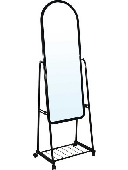 Woodwell Καθρέπτης Δαπέδου Μεταλλικός Rolland Μαύρος 50x40x160cm
