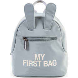 Childhome My First Bag Σχολική Τσάντα Πλάτης Νηπιαγωγείου Γκρι BR74400