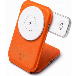 Hyperloq NeoStation 3in1 Βάση Φόρτισης με Καλώδιο USB-C 15W Orange