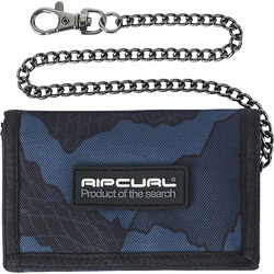 RIP CURL SESSIONS CHAIN TRI-FOLD SURF WALLET BLACK/NAVY