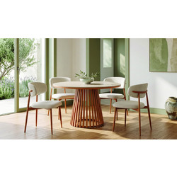 Σετ Τραπεζαριας Charm με 4 καρέκλες Kimo Homemarkt