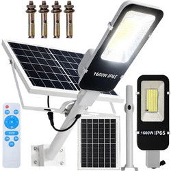 Verk Group Ηλιακός Προβολέας LED 154 SMD 1600W IP65 με Πάνελ & Τηλεχειριστήριο
