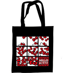 Hello Kitty Bows Υφασμάτινη Τσάντα Αγορών 38x44 εκ