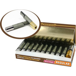 Πιπάκι τσιγάρου του παππού METAL MAGIC 42902-370 με 2 ΜΕΤΑΛΛΙΚΑ ΣΤΟΜΙΑ 8mm 21 πίπες