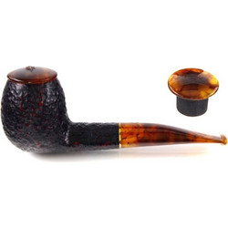 SAVINELLI TORTUGA MODEL 173 RUSTICATA 9mm πίπα καπνού ημίκυρτη P193Z9