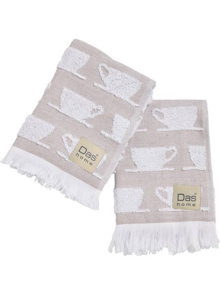 Das home σετ ποτηροπανα 2τμχ 40χ60 0902 brown