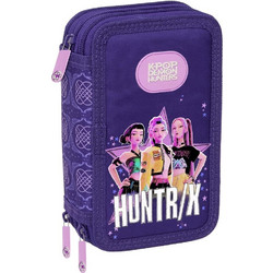 Kpop Demon Hunters Fighters triple pencil case 37pcs
