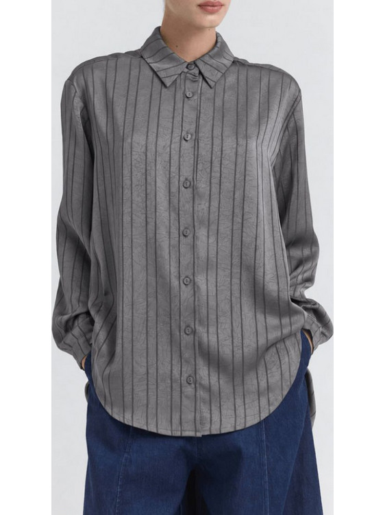 Namaste Γυναικείο Πουκάμισο Γκρι WW0426021-GREY