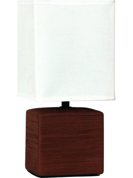 ARlight TLC6043 Πορτατίφ E14 Λευκό Καφέ Π13xΥ29cm
