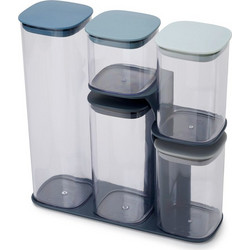 Δοχεία Αποθήκευσης Joseph Joseph Podium Blue Set