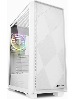 Sharkoon VS8 RGB White Gaming Midi Tower Κουτί Υπολογιστή με Πλαϊνό Παράθυρο