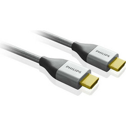 Philips Καλώδιο HDMI 2.0 Braided HDMI Male to HDMI Male 3m Grey