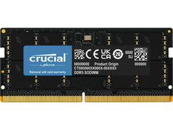Crucial 8GB (1X8GB) DDR5 RAM 4800MHz C40 Black SoDimm
