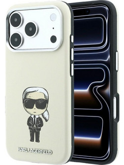 Karl Lagerfeld Smooth Ikonik Sketch MagSafe Θήκη iPhone 18 Pro Max / 17 Pro Max Beige KLHMP18X6PWKIKDE