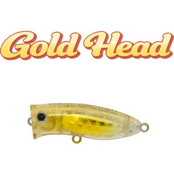 Harp Popper 40 Τεχνητό Δόλωμα Επιφανείας 4cm 4gr Gold Head