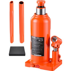 VEVOR Υδραυλικός Γρύλος Μπουκάλας 12 Τόνων 230-440 mm με Μακρύ Μοχλό για Φορτηγά και Αυτοκίνητα DXPSQJD12TZJSXKRJ001V0