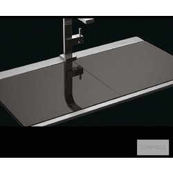 Apell Iris Ένθετος Νεροχύτης Σατινέ Black 89.7x51cm