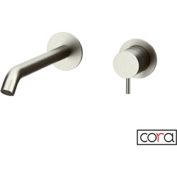 Μπαταρία Νιπτήρα Τοίχου cosmo Brushed Inox 316L