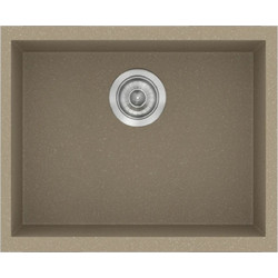 Sanitec Classic 341 Ένθετος Νεροχύτης Γρανίτη Ματ Granite Taupe 40x50cm