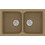 Sanitec Classic 336 Επικαθήμενος Νεροχύτης Γρανίτη Ματ Metallic Coffee 86x50cm