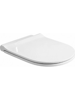 Tema Fresh 2600 Καπάκι Λεκάνης D-Shape Πλαστικό Slim Soft Close Λευκό