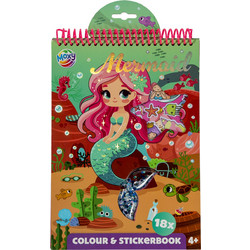 Moxy - Colouring & Stickerbook - Mermaid - Toys