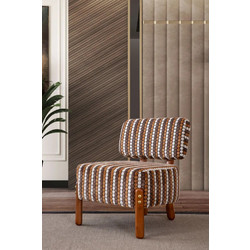 Stewe Home Πολυθρόνα Υφασμάτινη Γκρι 66x66x60cm 915158