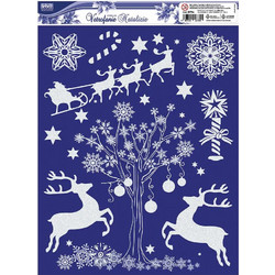 ΑΥΤΟΚΟΛΛΗΤΑ LEBEZ CHRISTMAS GLITTER WINDOW 30x37cm