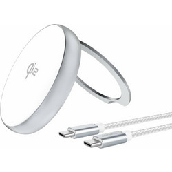 4Smarts 540987 Ασύρματος Φορτιστής Qi2 Pad με Καλώδιο USB-C 15W